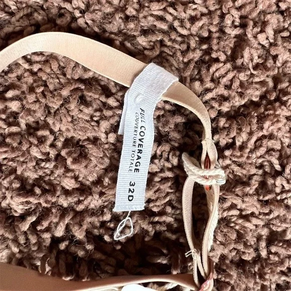 Aerie Women's T-Shirt Bra Size 32D Beige Adjustable Straps Underwired NWT - Picture 5 of 6